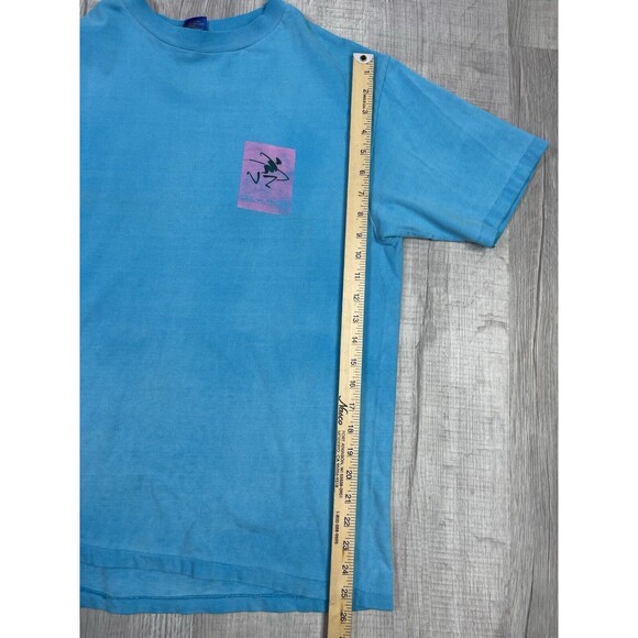 Vintage 80s Ocean Pacific Frank Sinatra Shirt Large Surf Comp Blue Beach Rare V - Picture 7 of 14